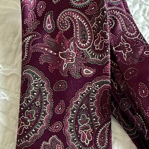 Paisley Patterned Jewel Tone Tie
